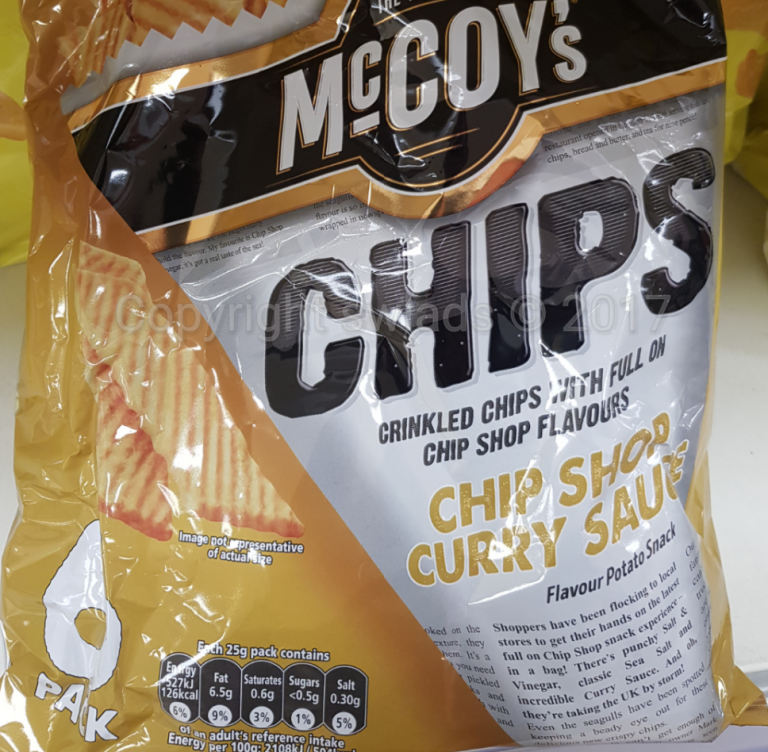McCoys chip shop curry sauce syns