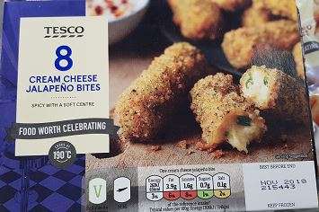 Tesco cream cheese jalapeno bites syns