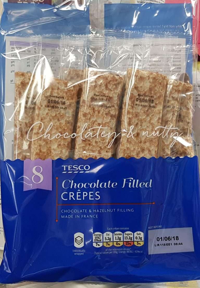 Tesco chocolate filled crepe syns