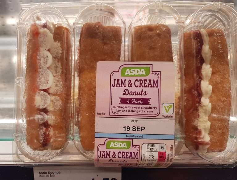 Asda Jam & Cream donuts syns